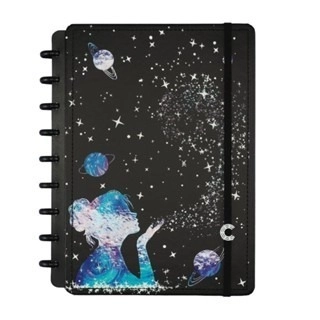 Caderno Inteligente By Gocase Poeira das Estrela Médio c/ 80 folhas offset 90g