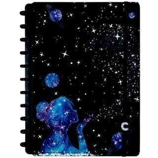 Caderno Inteligente By Gocase Poeira das Estrelas Grande c/ 80 folhas offset 90g