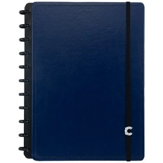 Caderno Inteligente Dark Blue Grande c/ 80 folhas offset 90g