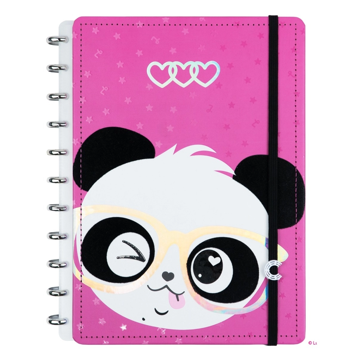 Caderno Inteligente Pandalu Glow By Luluca Grande c/ 80 folhas offset 90g