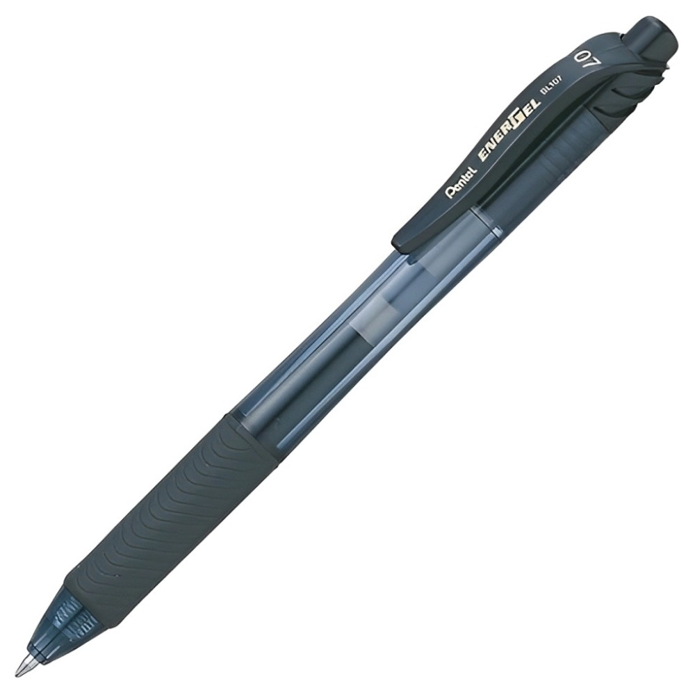 Caneta Gel Retrátil Pentel Energel-X, 0,7mm, Preta, BL107AN