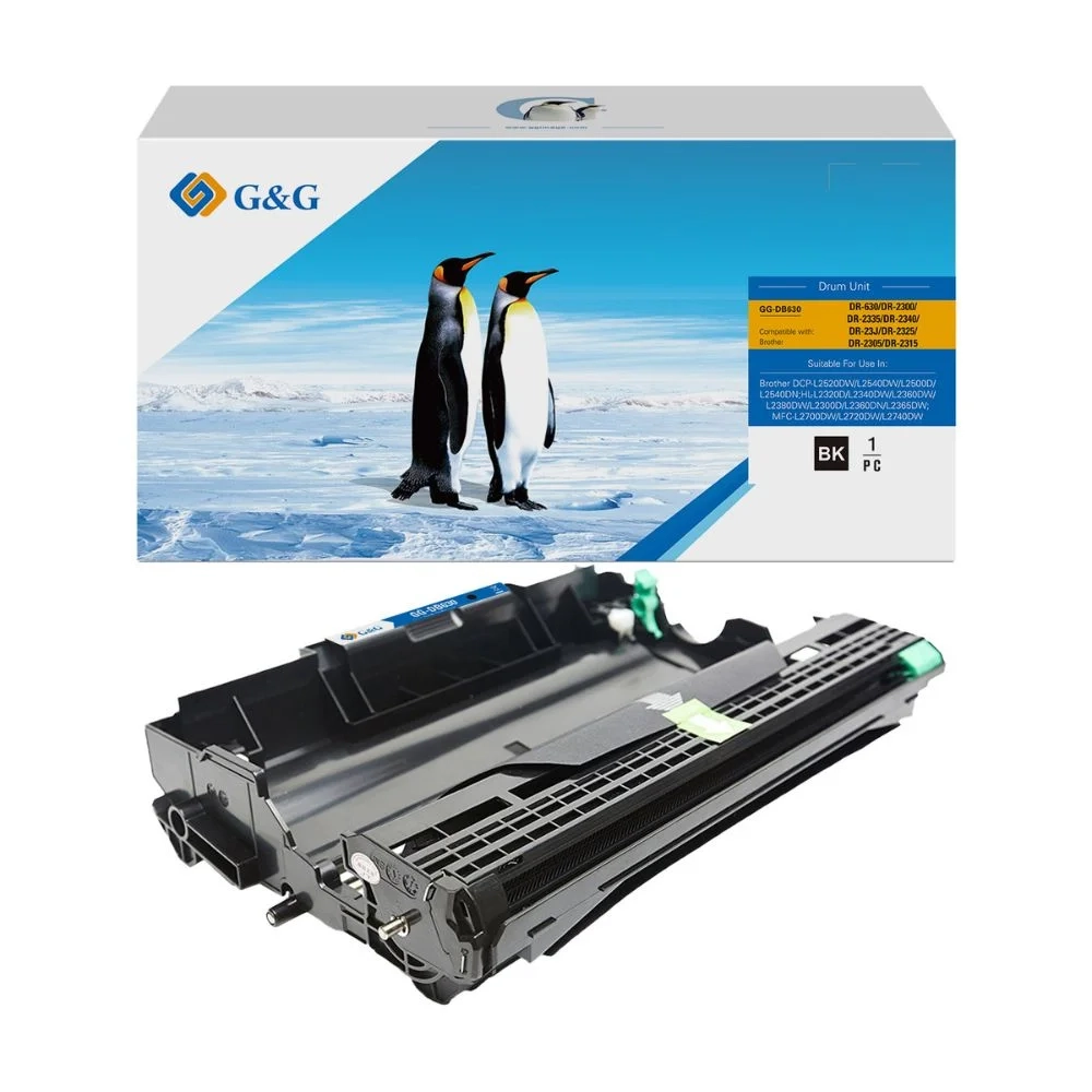 Cartucho de Cilindro Compativel Para Brother DR630 | Cor: Preto | Rendimento: 12.000 Páginas | GG