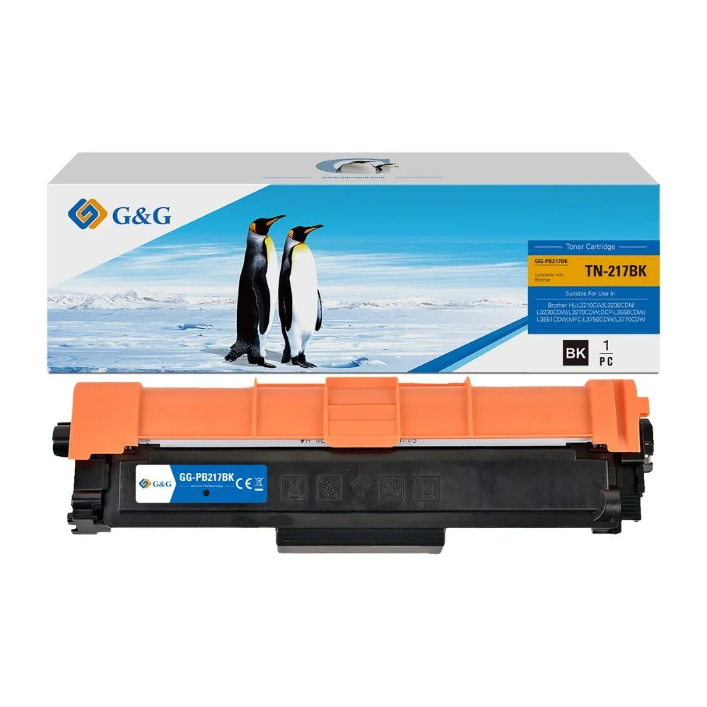 Cartucho de Toner Compativel Para Brother TN217 | Cor: Preto | Rendimento: 3.000 Paginas | GG