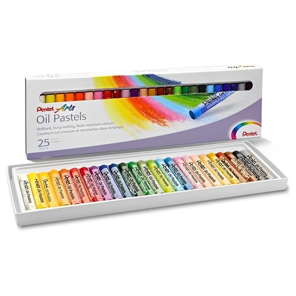 Giz Pastel Pentel Arts Oil Pastel, Com 25 Cores, PHN-25