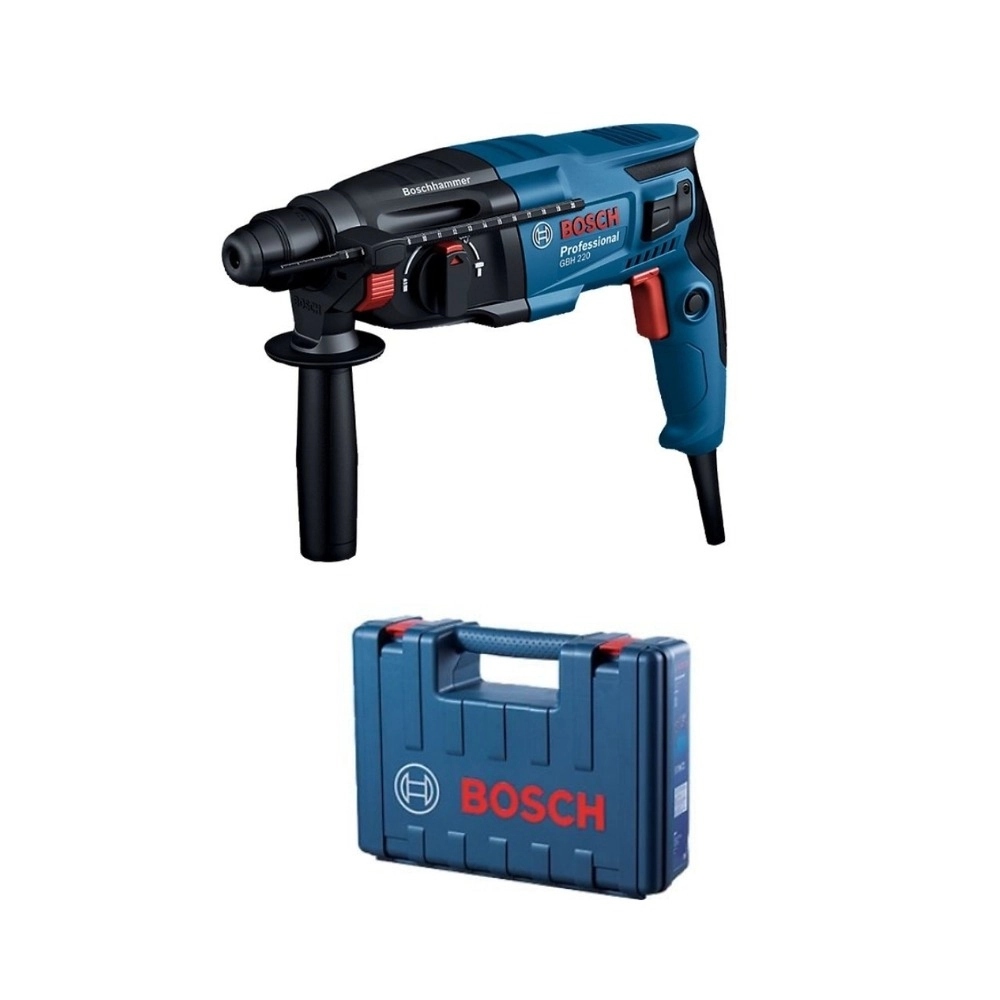 Martelete Perfurador Rompedor Bosch GBH 220, 720W, Com Maleta - 220V Martelete Perfurador Rompedor Bosch GBH 220, 720W, Com Maleta - 220V