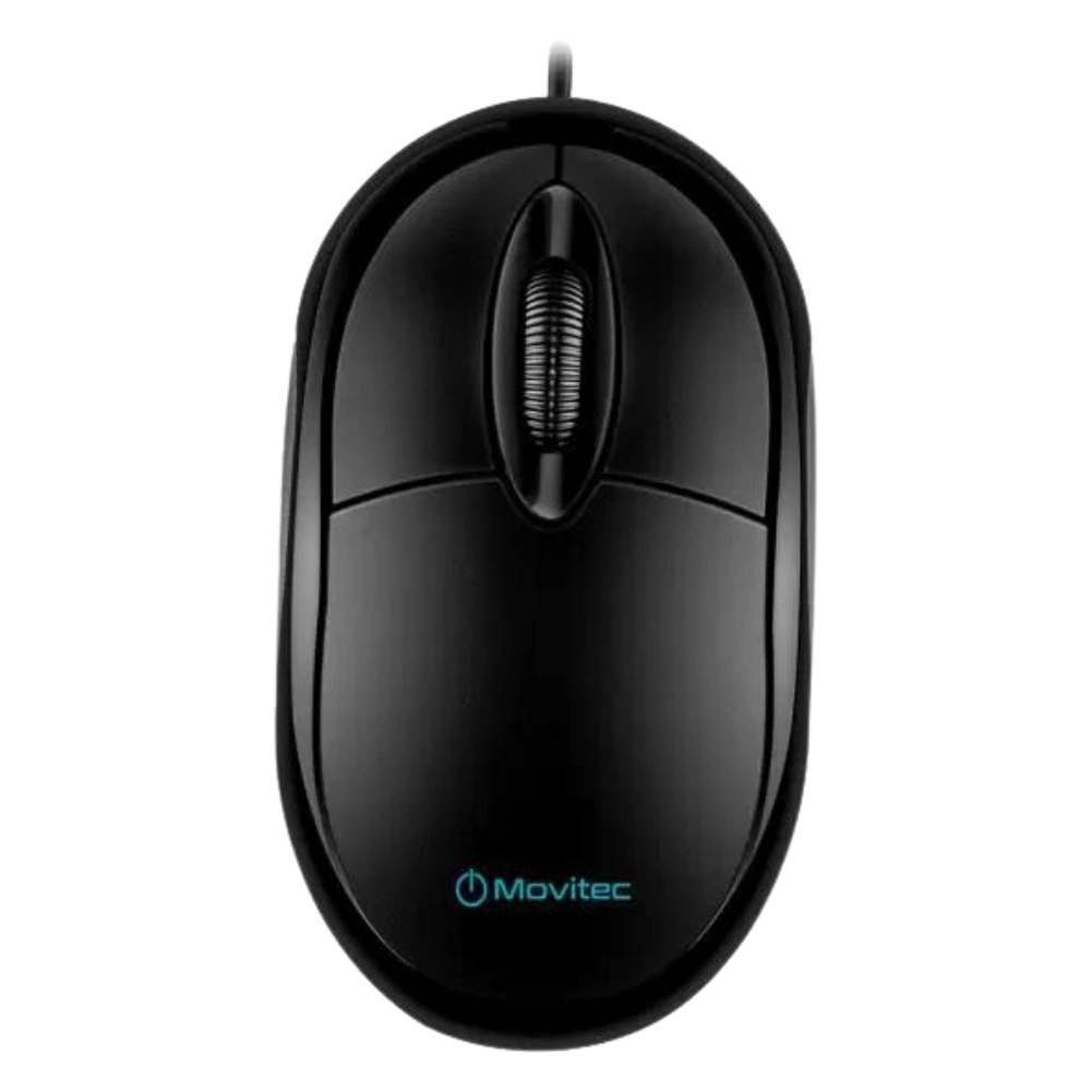 Mouse com Fio Movitec Óptico OMFC-01 Preto
