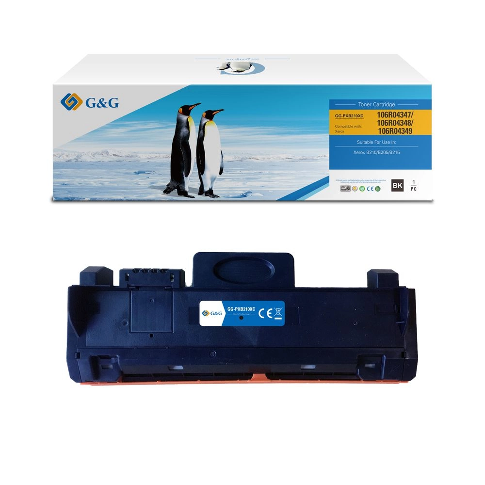Toner Preto GG-PXB210XC Compatível para Xerox B205, B210, B215 GG - 3K