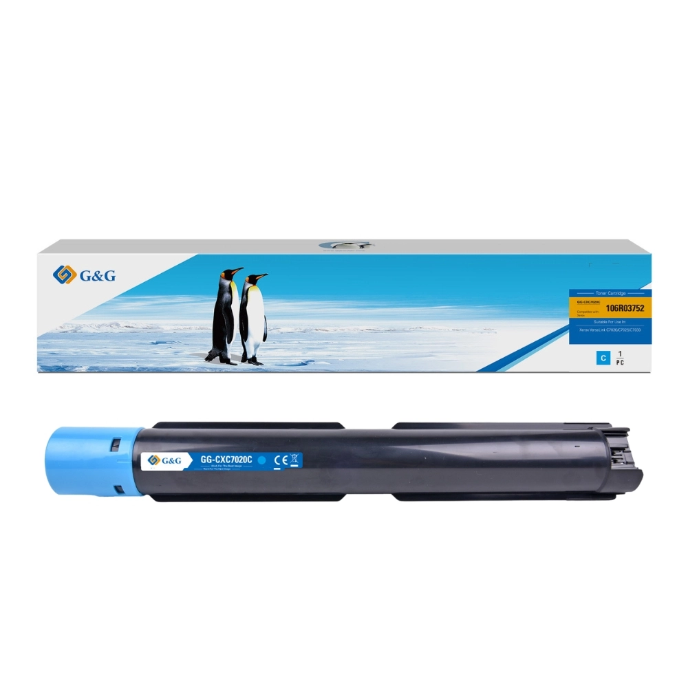 Toner Ciano GG-CXC7020C Compatível  Xerox VersaLink C7020, C7025, C7030 GG - 9.800 Páginas