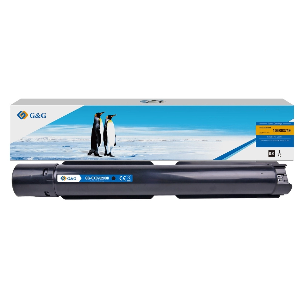 Toner Compatível para Xerox C7020, C7025, C7030 | Cor: Preto | Rendimento: 16.100 Páginas | GG