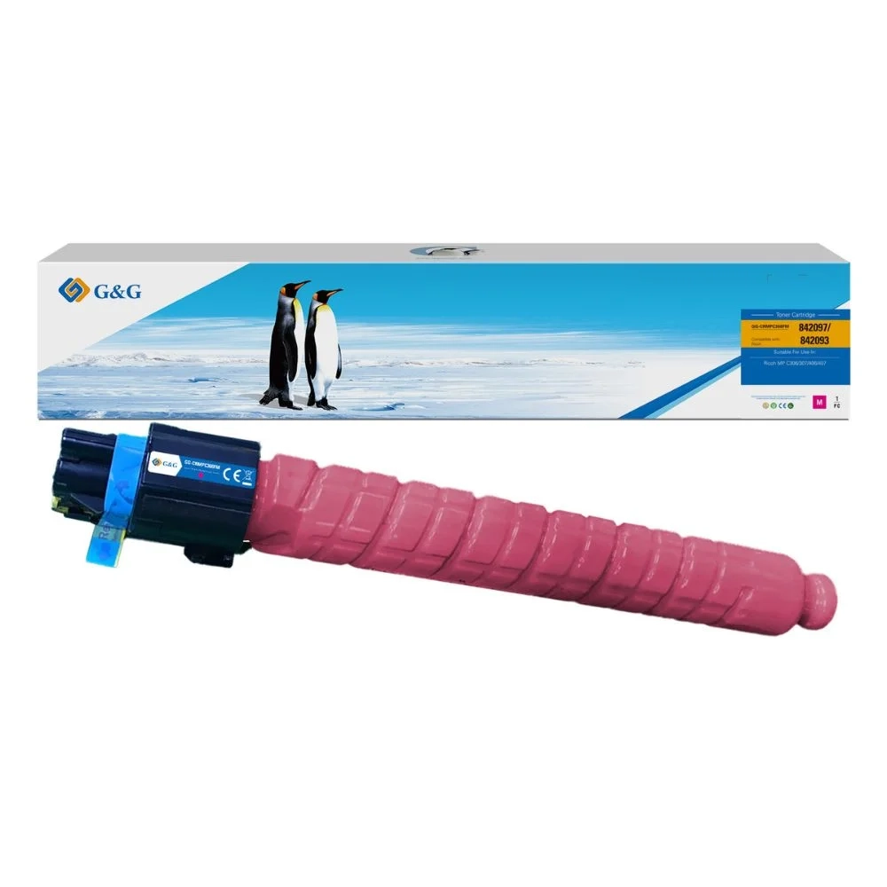 Toner Compatível para Ricoh Mpc 306 | Cor: Magenta | Rendimento 6000 Páginas | GG 